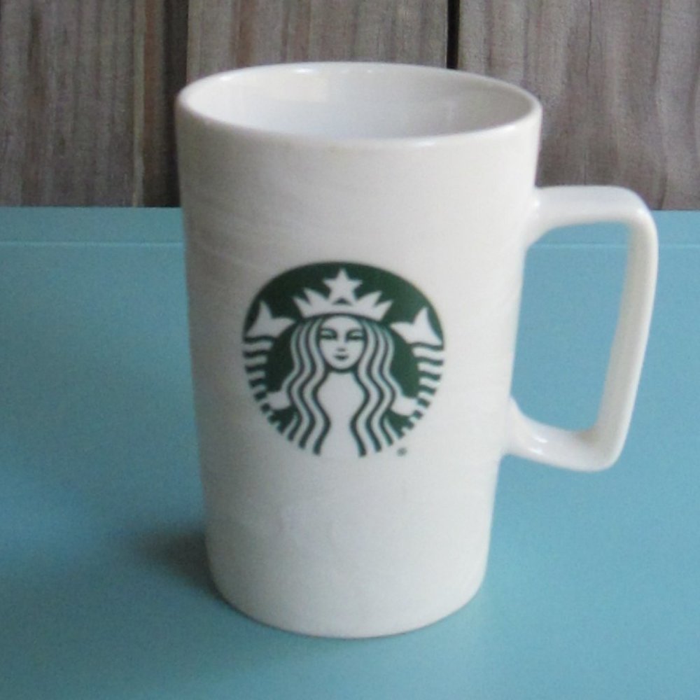 Like New White Waves/ Green Logo 2020 Starbucks 15 Oz Mug